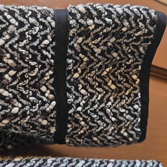 Dana Buchman-Blk/gray/white tweed short jkt. Sz 10. - Picture 6 of 9